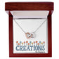 Spoil yourself with this elegant Interlocking Hearts Necklace (Yellow & White Gold Variants)