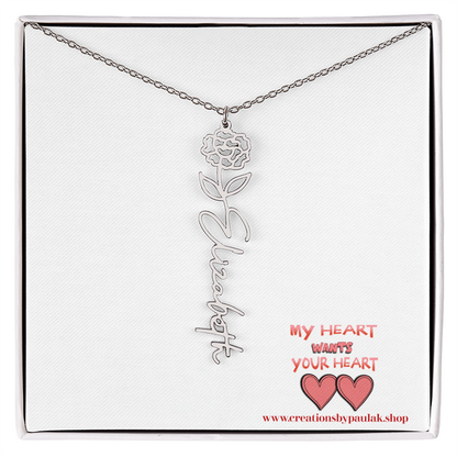 custom "Valentine Necklace" – The Perfect Valentine's Day Gift for Her | Romantic Jewelry for Love