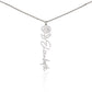 "Elegant Personalized Name Necklace with Flower Accent – Custom Jewelry"-try VALENTINE