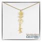 "Elegant Personalized Name Necklace with Flower Accent – Custom Jewelry"-try VALENTINE
