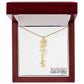 "Elegant Personalized Name Necklace with Flower Accent – Custom Jewelry"-try VALENTINE