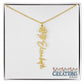 "Elegant Personalized Name Necklace with Flower Accent – Custom Jewelry"-try VALENTINE