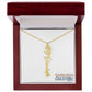 "Elegant Personalized Name Necklace with Flower Accent – Custom Jewelry"-try VALENTINE