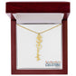 "Elegant Personalized Name Necklace with Flower Accent – Custom Jewelry"-try VALENTINE