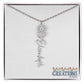 "Elegant Personalized Name Necklace with Flower Accent – Custom Jewelry"-try VALENTINE