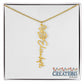 "Elegant Personalized Name Necklace with Flower Accent – Custom Jewelry"-try VALENTINE