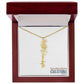 "Elegant Personalized Name Necklace with Flower Accent – Custom Jewelry"-try VALENTINE