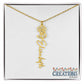 "Elegant Personalized Name Necklace with Flower Accent – Custom Jewelry"-try VALENTINE