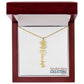 "Elegant Personalized Name Necklace with Flower Accent – Custom Jewelry"-try VALENTINE