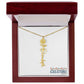 "Elegant Personalized Name Necklace with Flower Accent – Custom Jewelry"-try VALENTINE