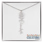 "Elegant Personalized Name Necklace with Flower Accent – Custom Jewelry"-try VALENTINE