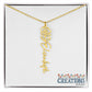 "Elegant Personalized Name Necklace with Flower Accent – Custom Jewelry"-try VALENTINE