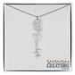 "Elegant Personalized Name Necklace with Flower Accent – Custom Jewelry"-try VALENTINE