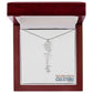 "Elegant Personalized Name Necklace with Flower Accent – Custom Jewelry"-try VALENTINE
