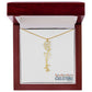"Elegant Personalized Name Necklace with Flower Accent – Custom Jewelry"-try VALENTINE