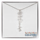 "Elegant Personalized Name Necklace with Flower Accent – Custom Jewelry"-try VALENTINE