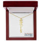 "Elegant Personalized Name Necklace with Flower Accent – Custom Jewelry"-try VALENTINE