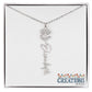 "Elegant Personalized Name Necklace with Flower Accent – Custom Jewelry"-try VALENTINE