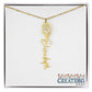 "Elegant Personalized Name Necklace with Flower Accent – Custom Jewelry"-try VALENTINE