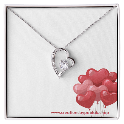 "Forever Love – Exquisite Heart & CZ Crystal Necklace"