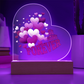 "Be Mine Forever"– Acrylic Heart Display