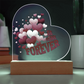 "Be Mine Forever"– Acrylic Heart Display