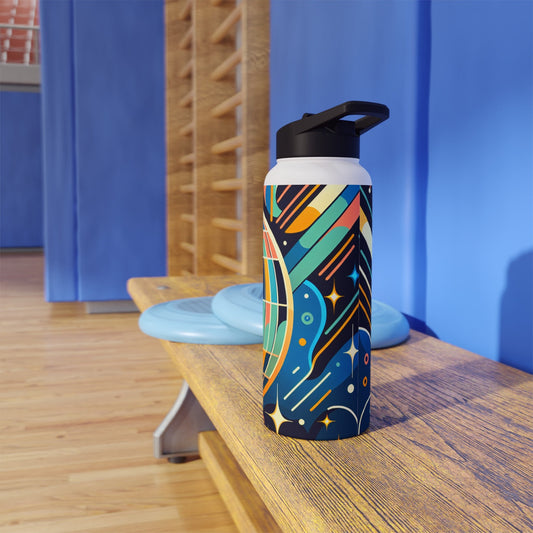 Art Deco Disco Ball, Stainless Steel Water Bottle, Standard Lid, Student, Dorm Room, College, Beverage, Water Bottle, Gym