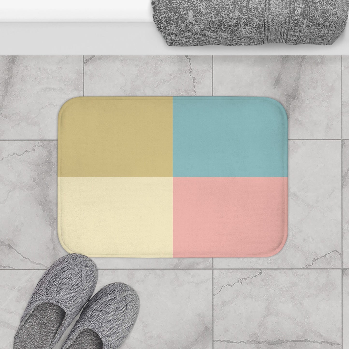 Dorm Divas Bath Mat, coordinates with Dorm Divas shower curtain, tapestry, mug, tumbler